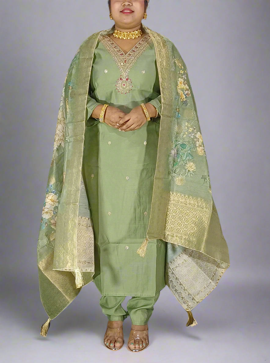Lavanya Three Piece Straight Cut Kurti Set