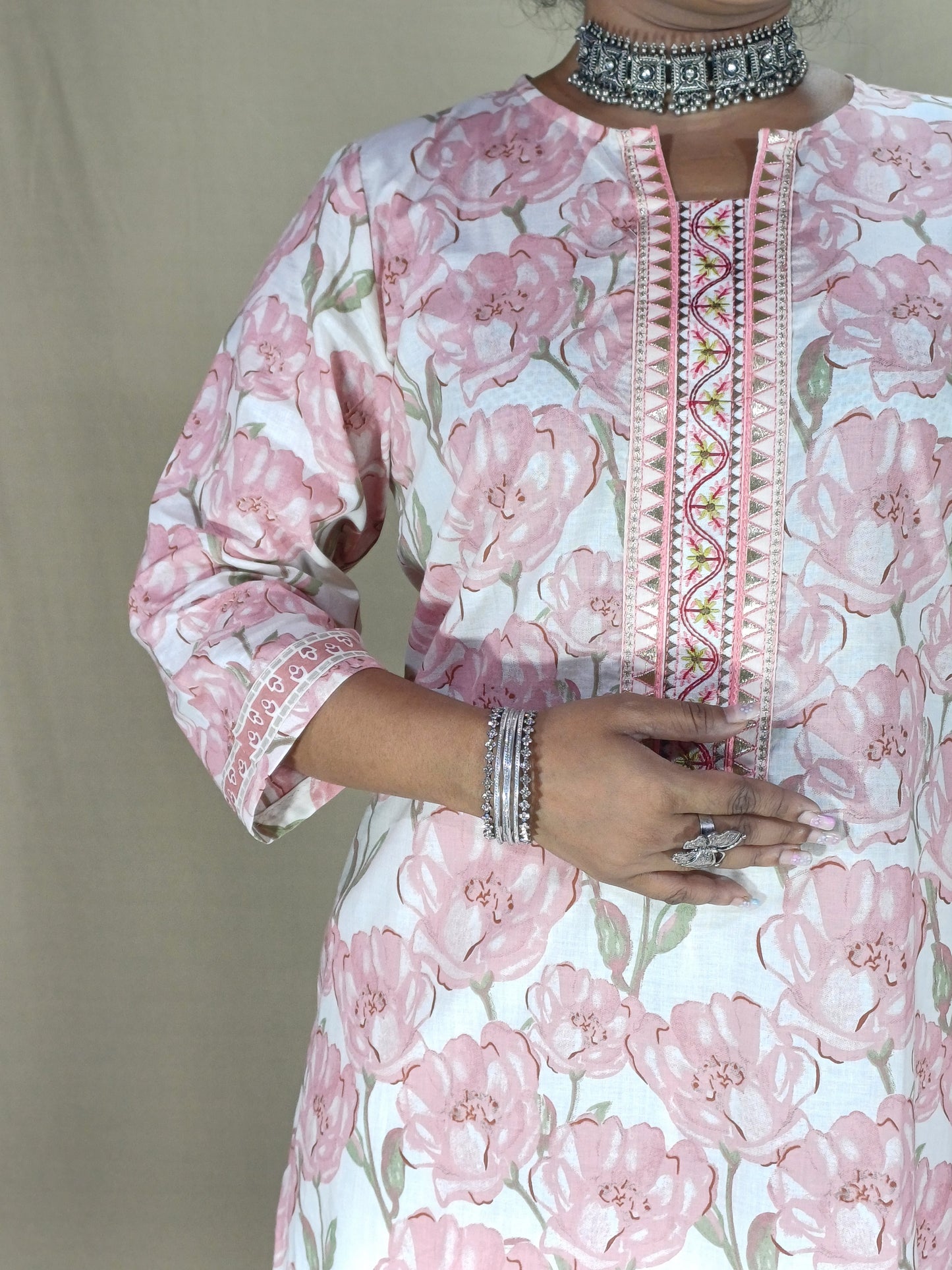 Kritika Three Piece Straight Cut Kurti Set