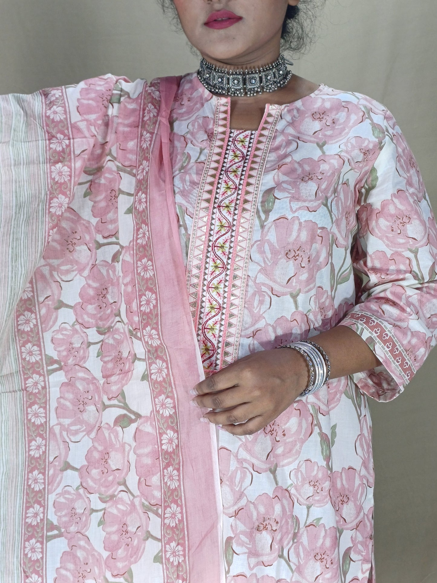 Kritika Three Piece Straight Cut Kurti Set