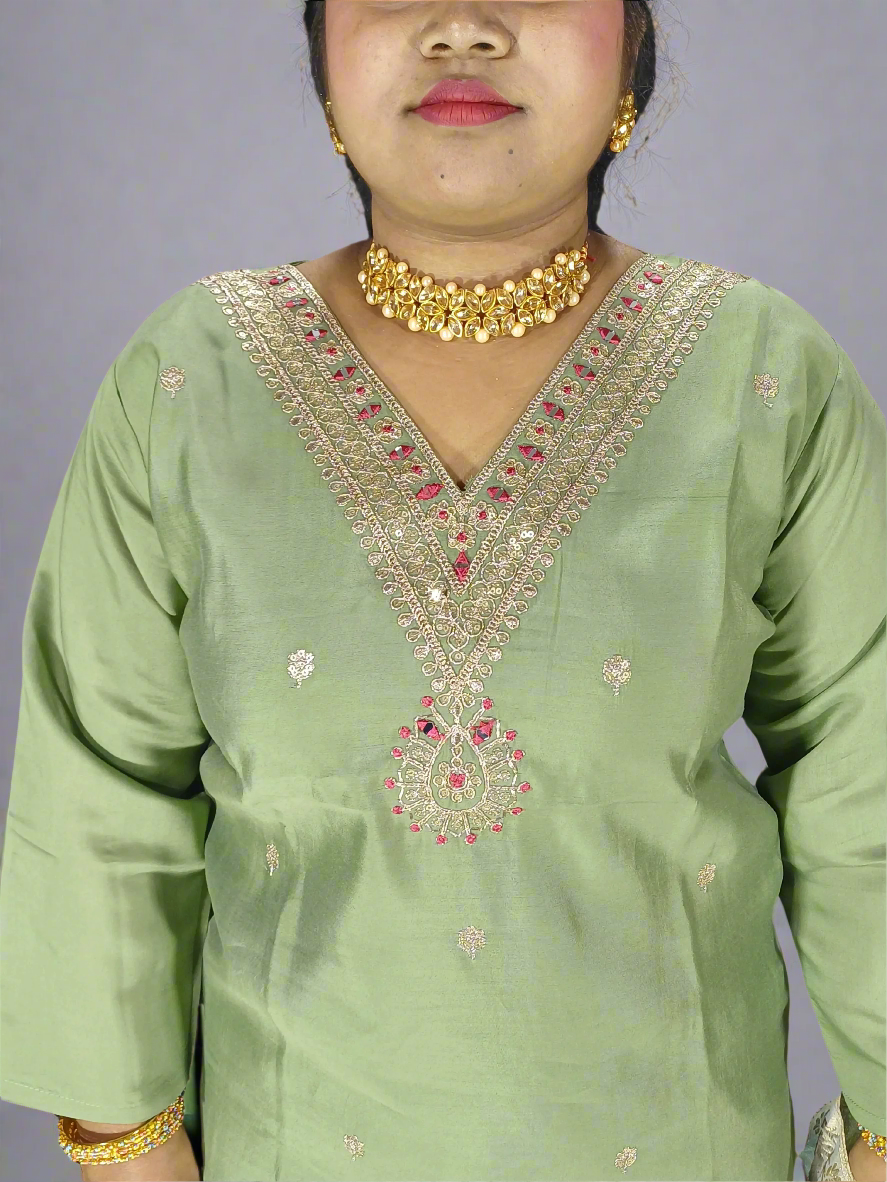 Lavanya Three Piece Straight Cut Kurti Set