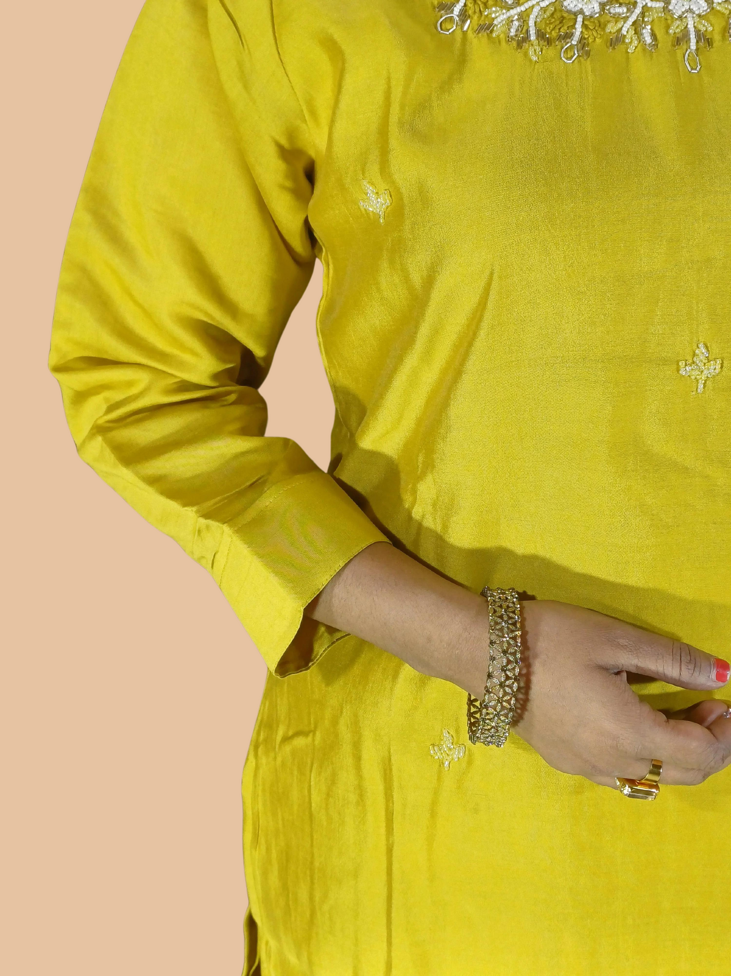 Taraana Three Piece Straight Cut Kurti Set