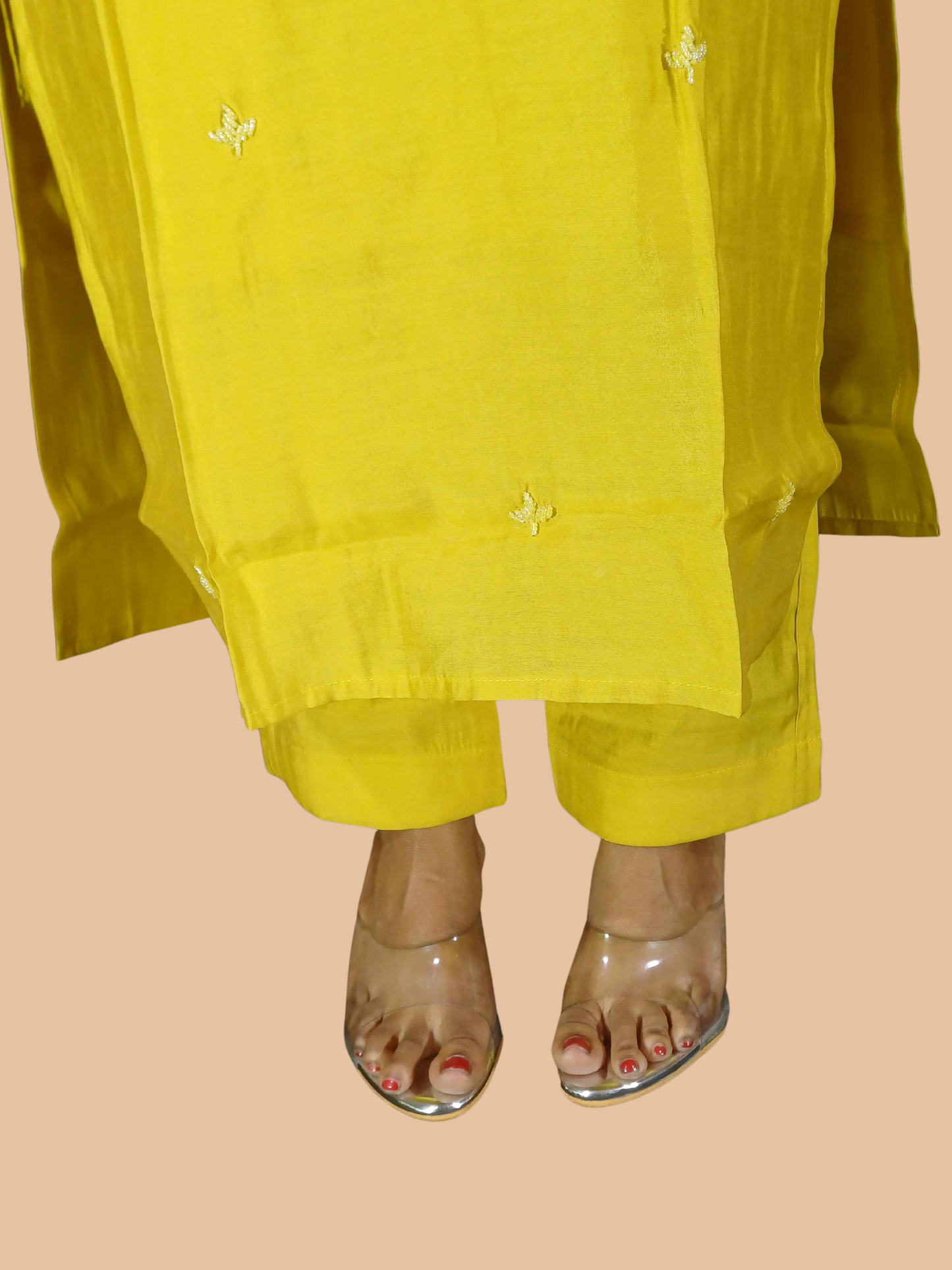 Taraana Three Piece Straight Cut Kurti Set