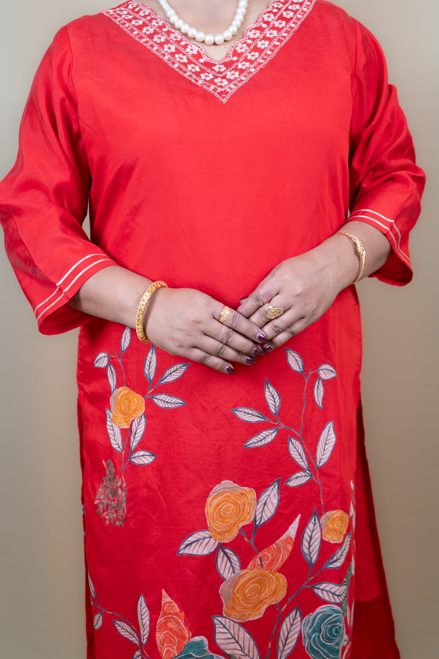 Devina Three Piece Straight Cut Kurti Set