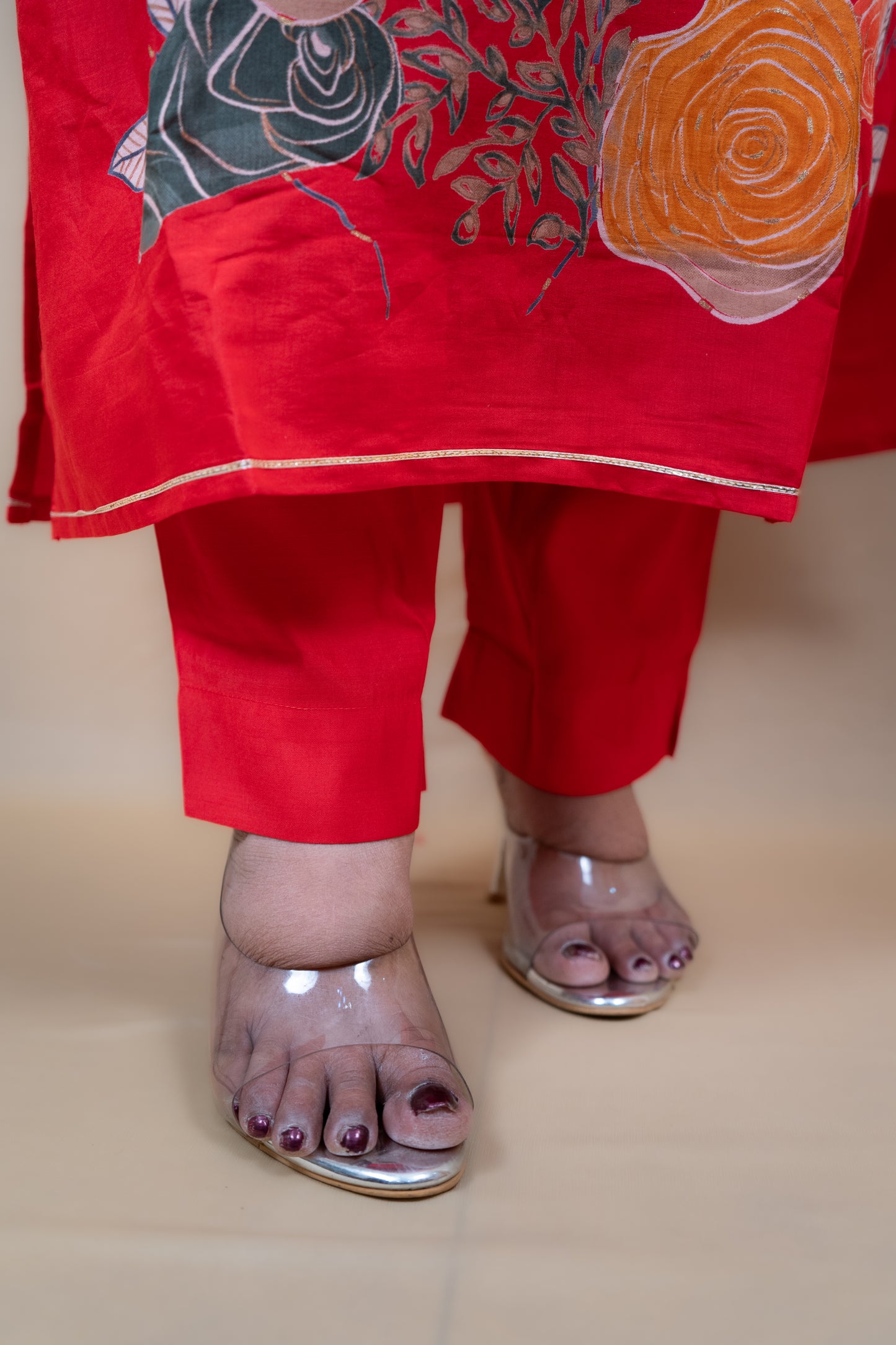 Devina Three Piece Straight Cut Kurti Set