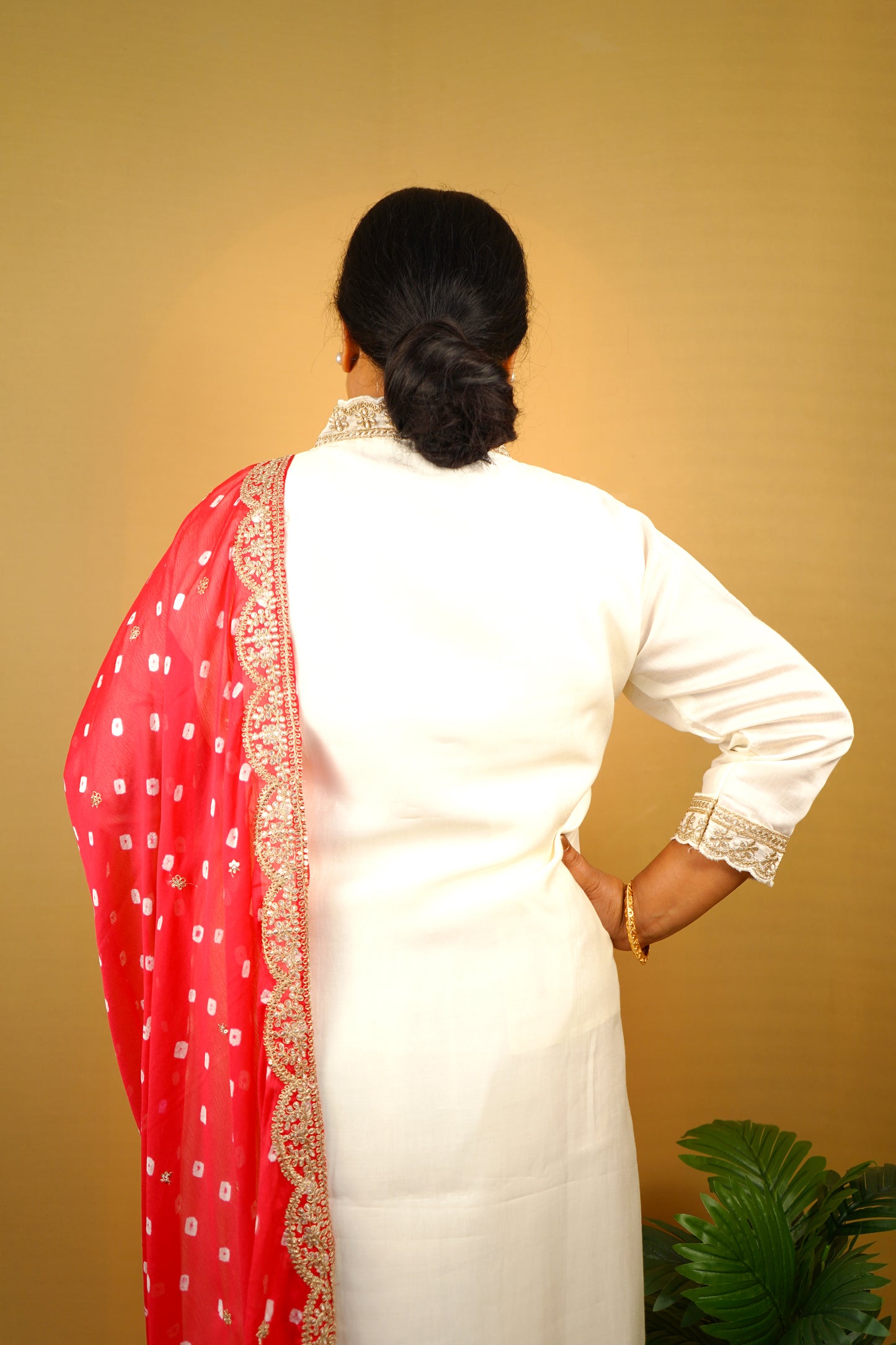Ruhani Three Piece Straight Cut Kurti Set