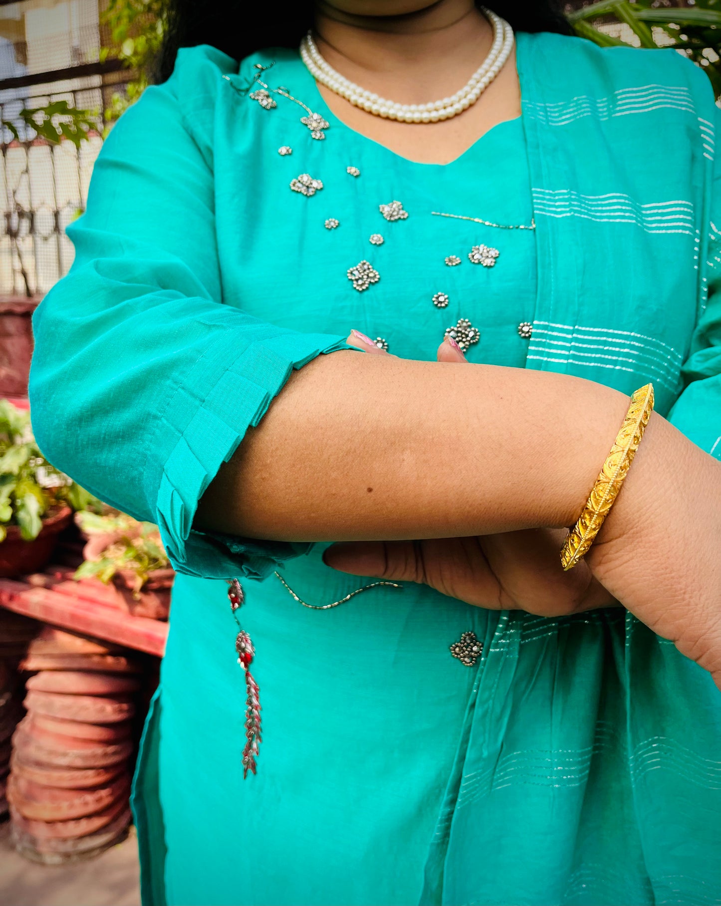 Ira Three Piece Straight Cut Kurti Set