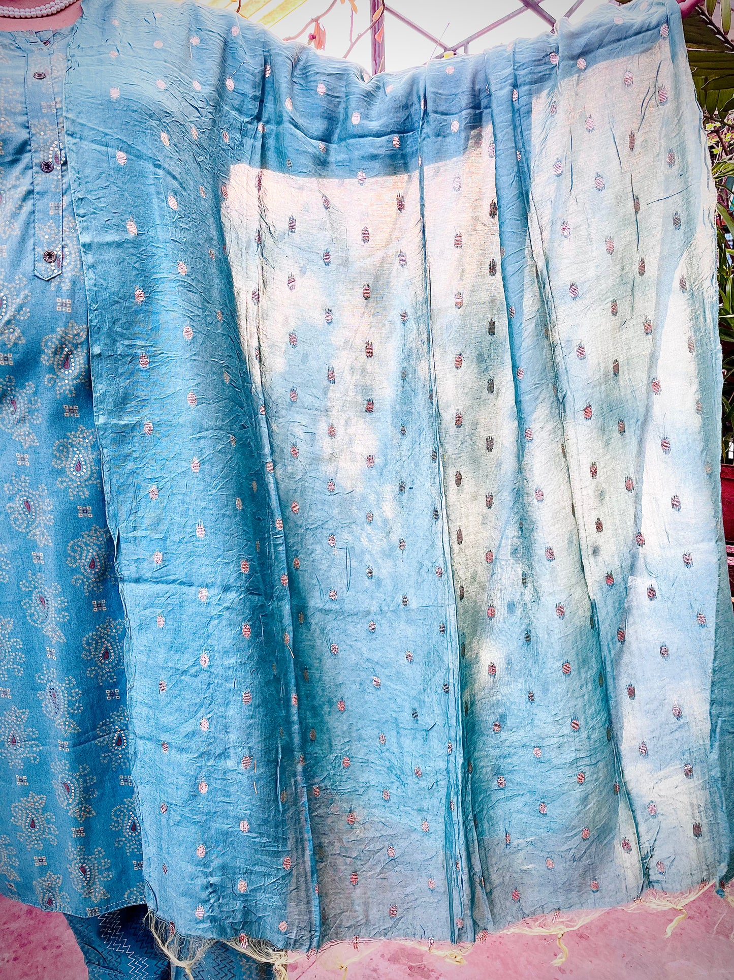 Ira Three Piece Straight Cut Kurti Set