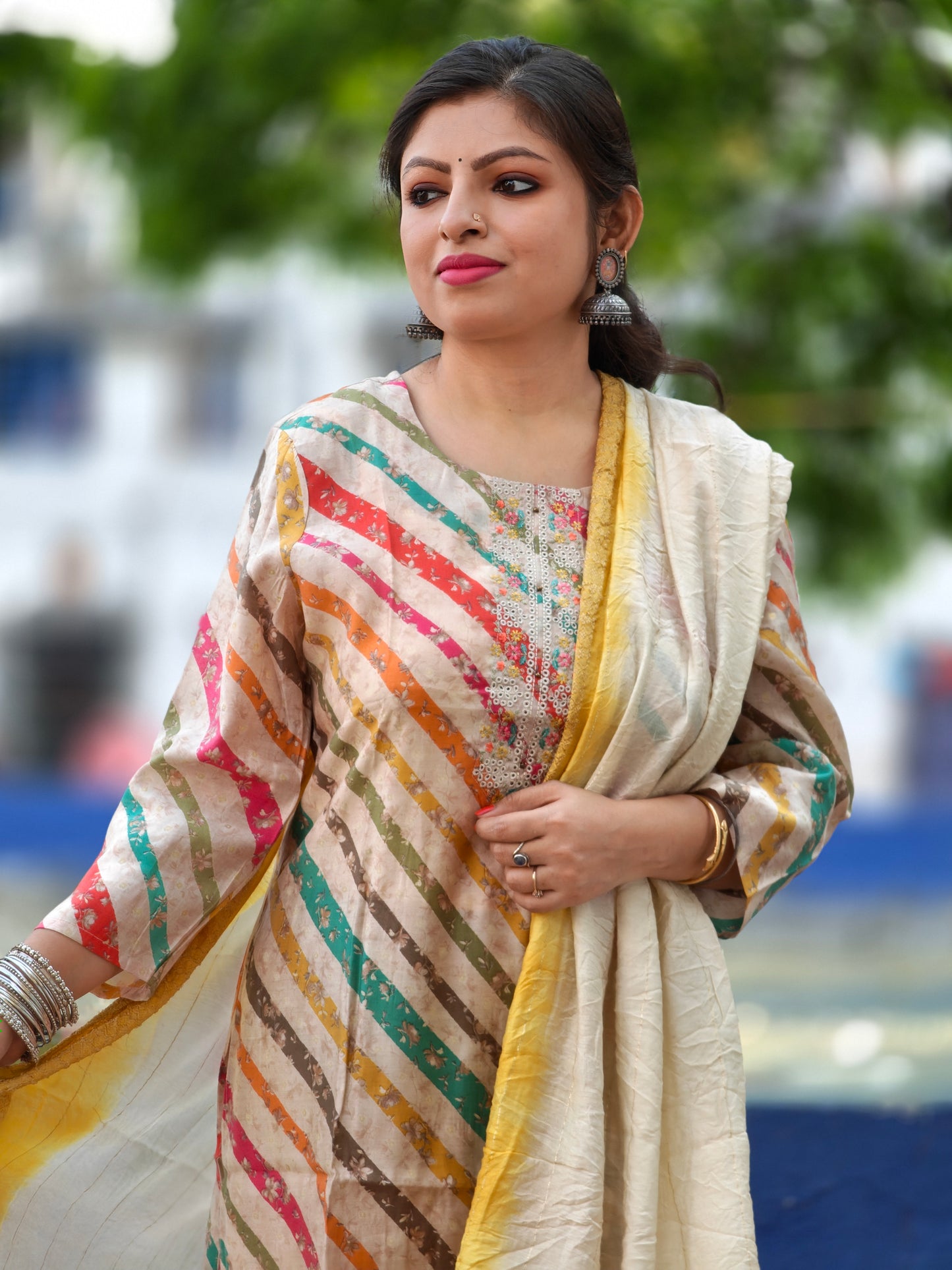 Kritika Three Piece Straight Cut Kurti Set