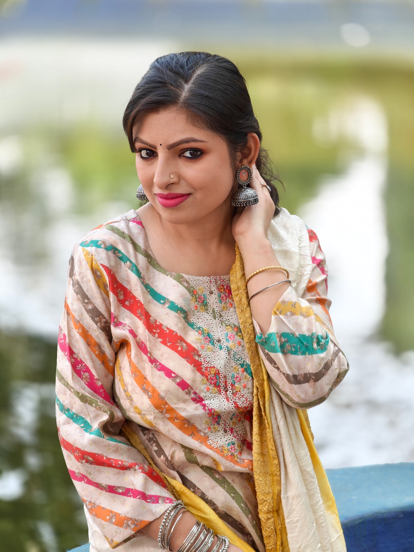 Kritika Three Piece Straight Cut Kurti Set