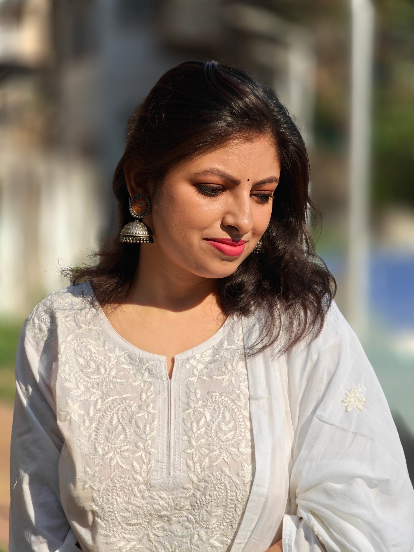 Ruhani Three Piece Straight Cut Kurti Set