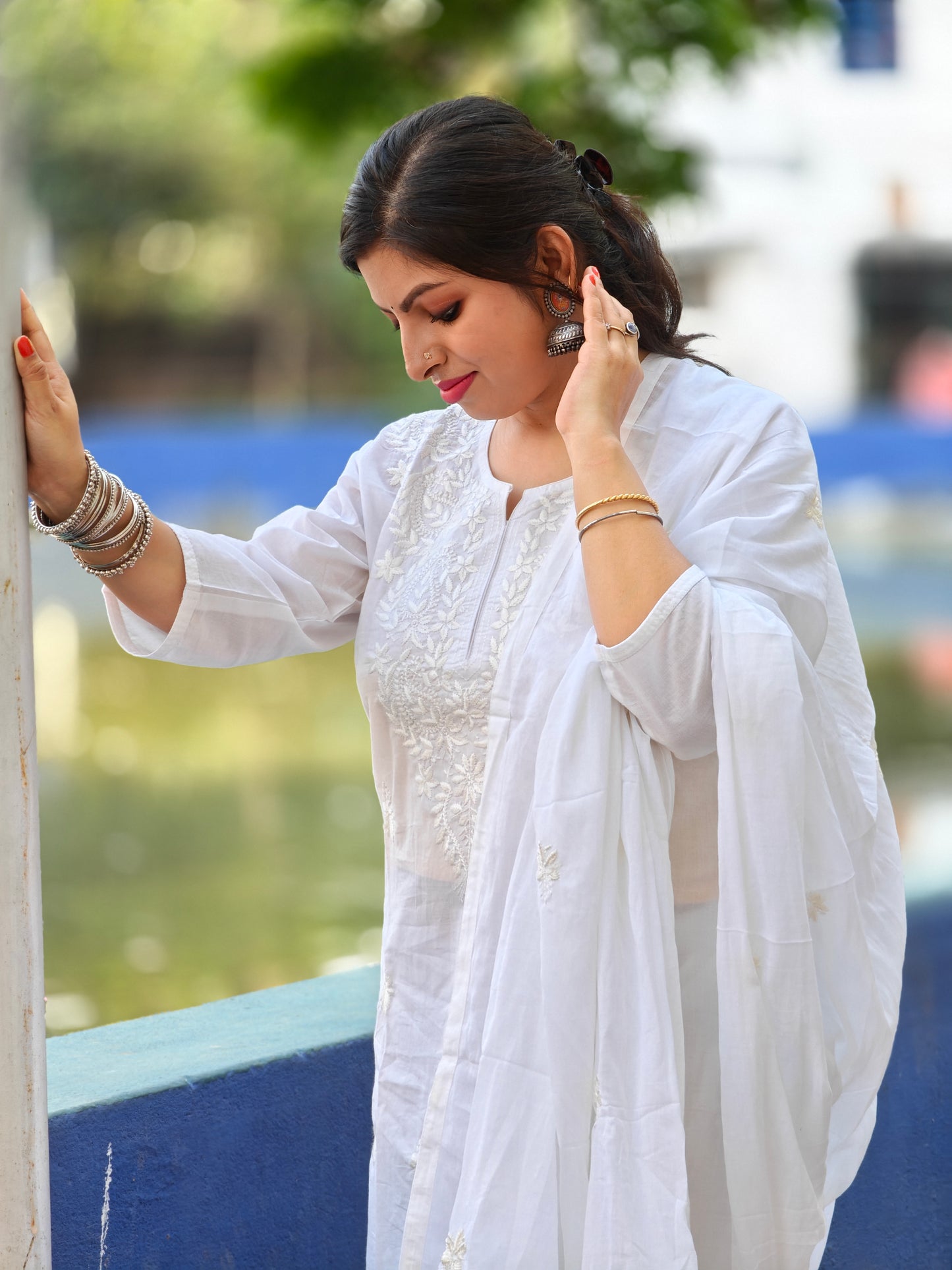 Ruhani Three Piece Straight Cut Kurti Set