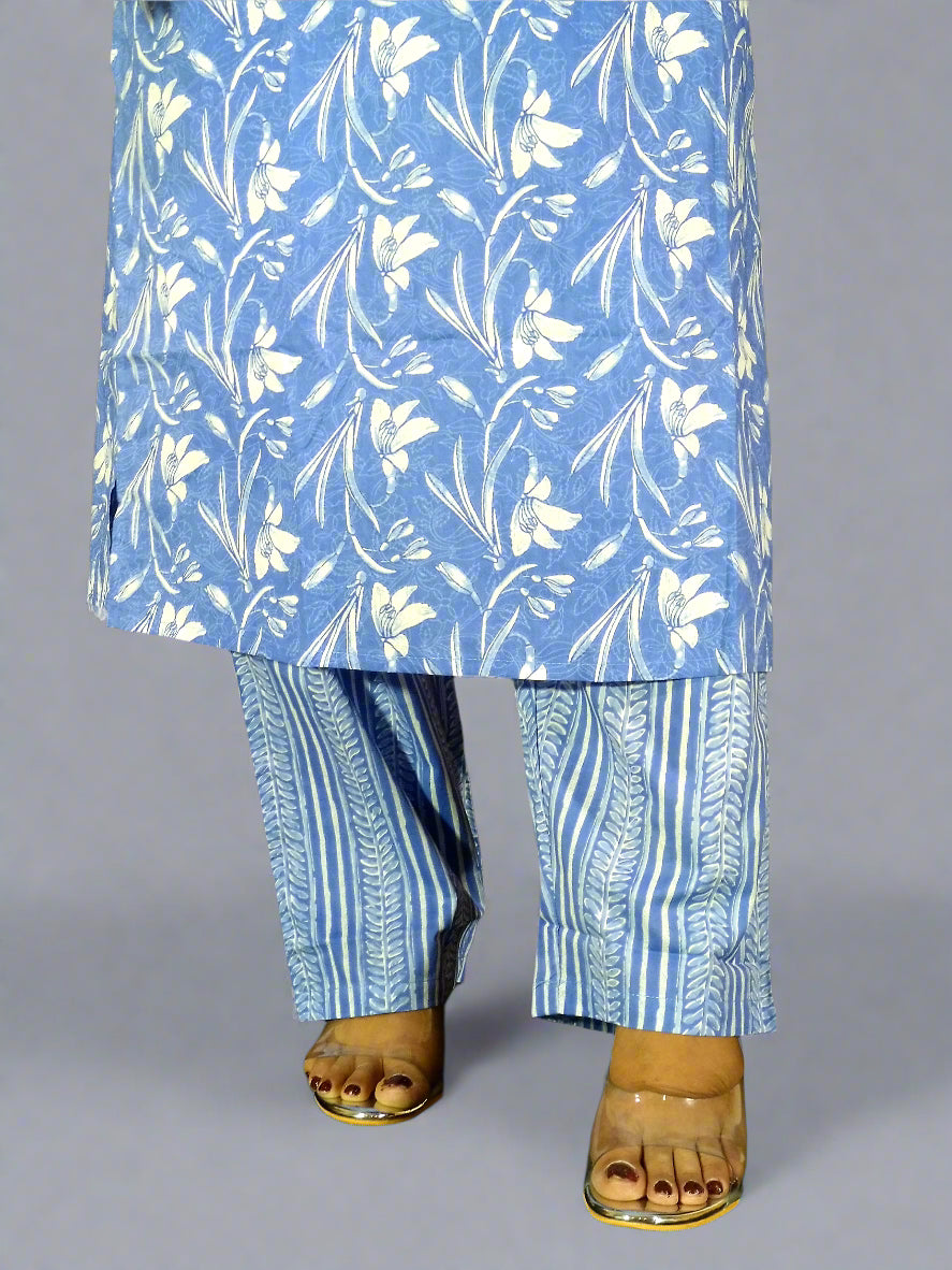 Neelam Three Piece Straight Cut Kurti Set