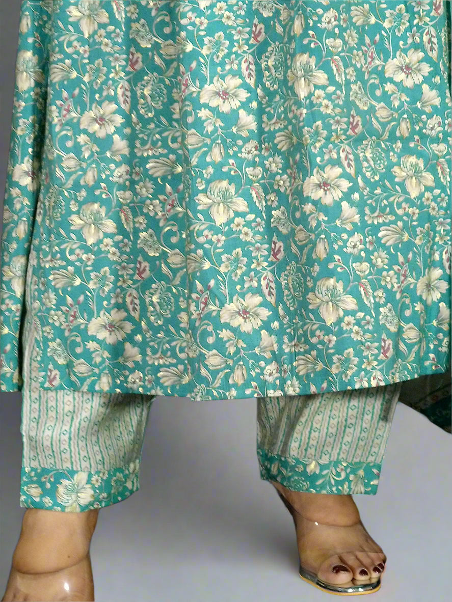 Ira Three Piece Aaliya Cut Kurti Set