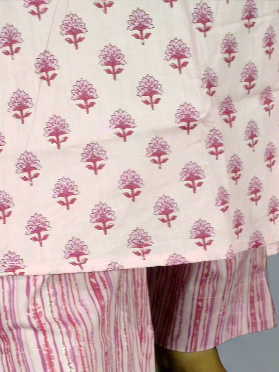 Saanvi Three Piece Anghrakha Cut Kurti Set