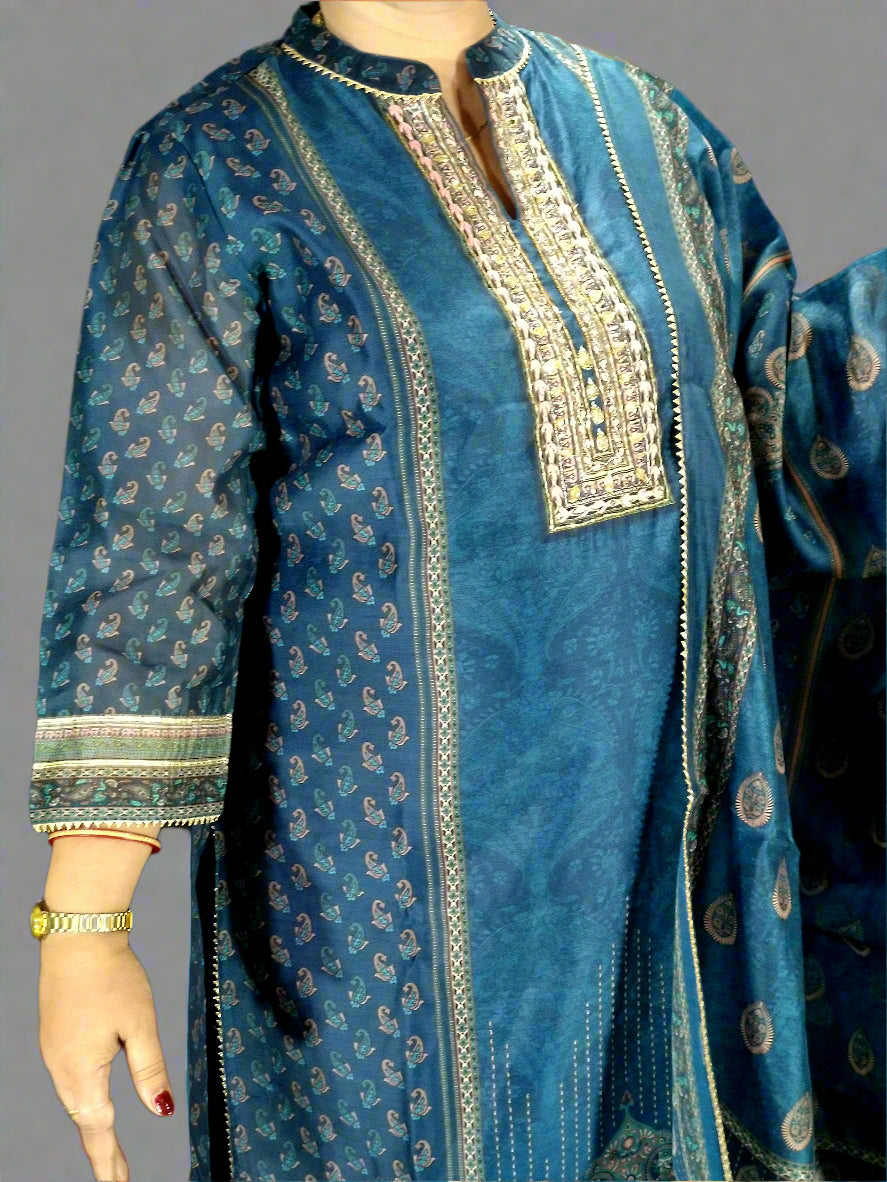 Ira Three Piece Straight Cut Kurti Set