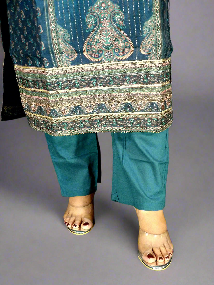 Ira Three Piece Straight Cut Kurti Set