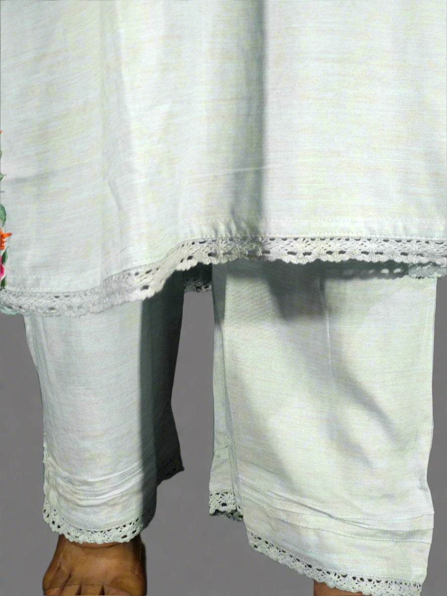 Vyoma Three Piece Straight Cut Kurti Set