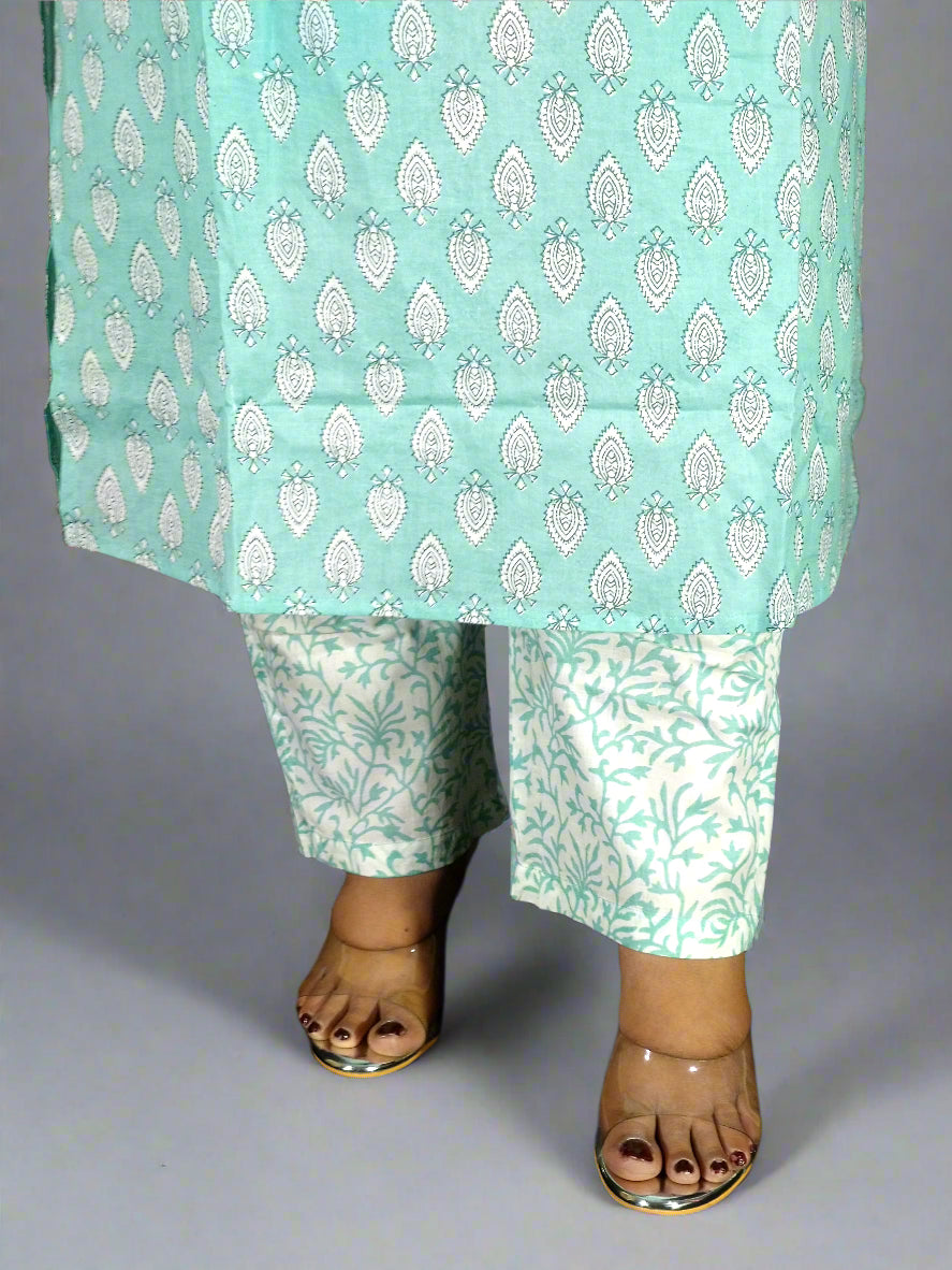 Lavanya Three Piece Straight Cut Kurti Set