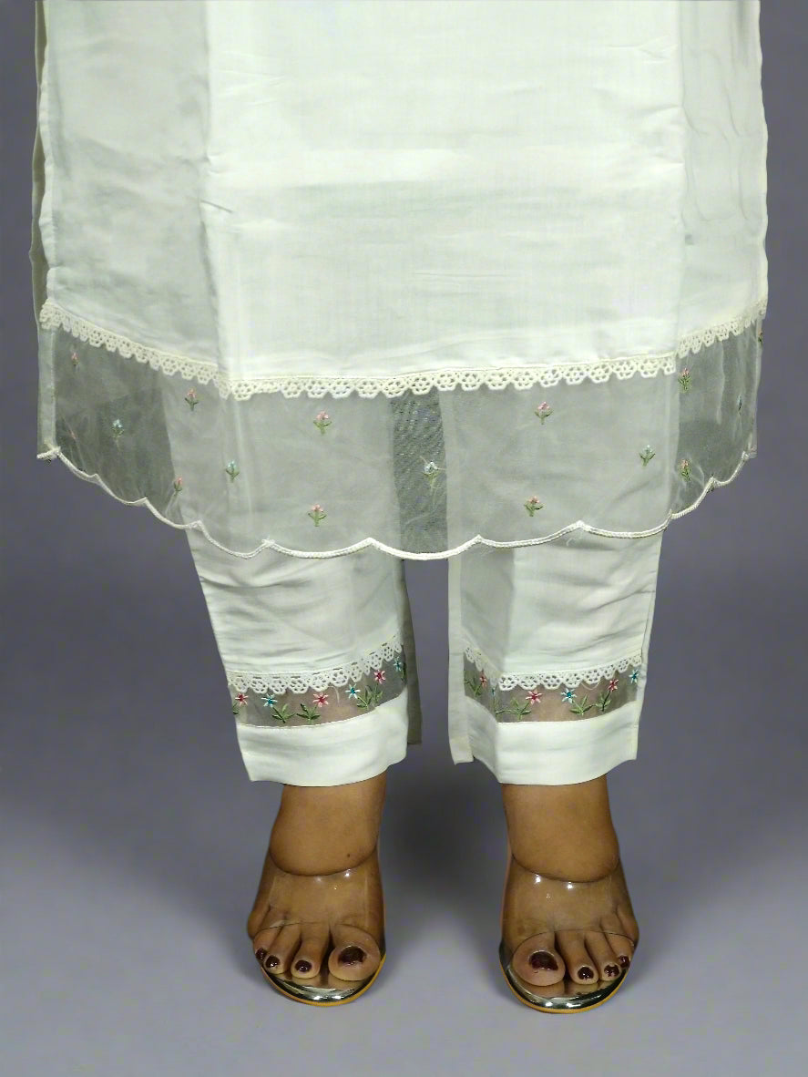 Ruhani Three Piece Straight Cut Kurti Set