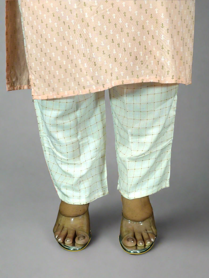 Jhanvi Three Piece Straight Cut Kurti Set