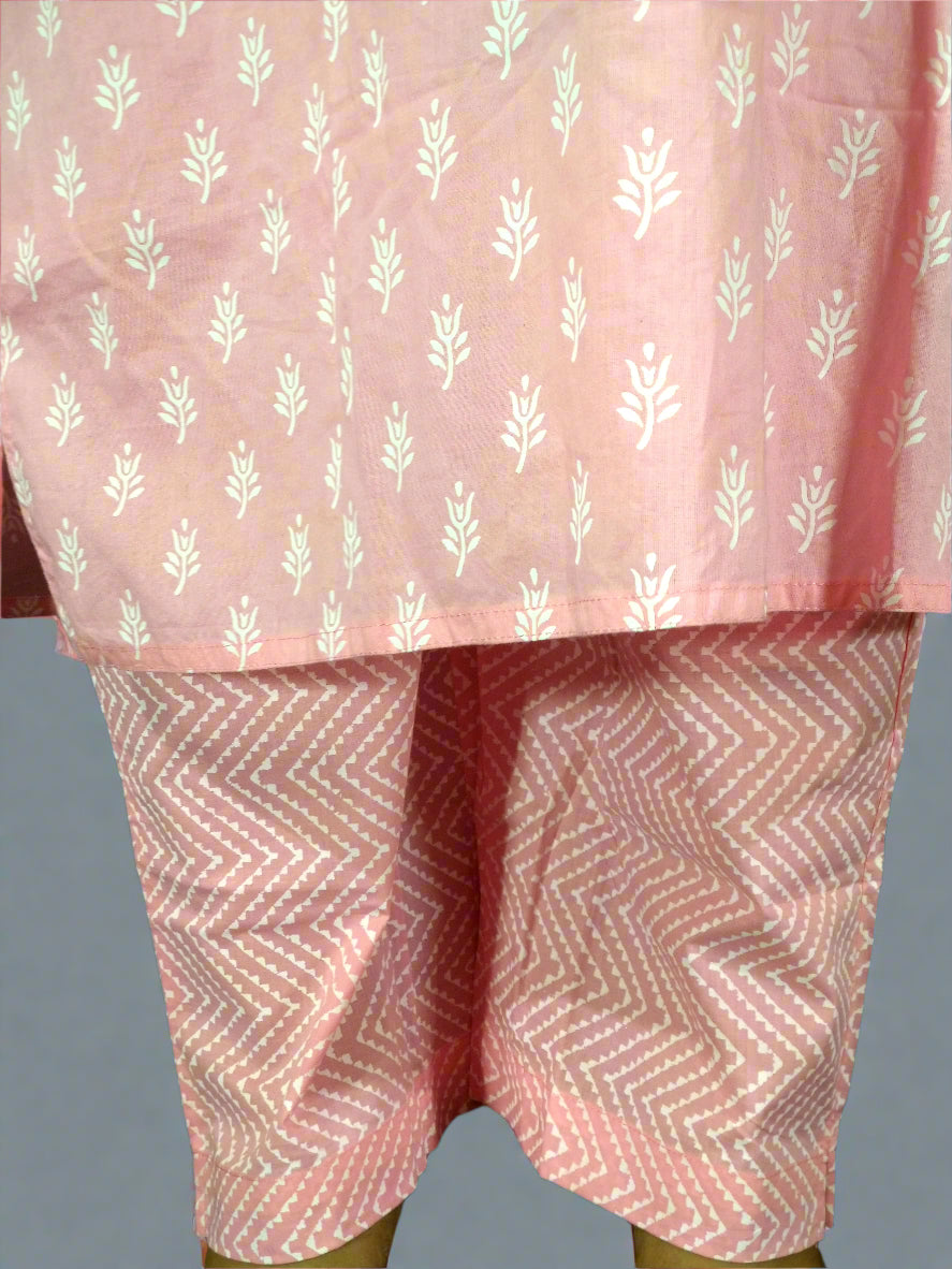 Saanvi Three Piece Straight Cut Kurti Set