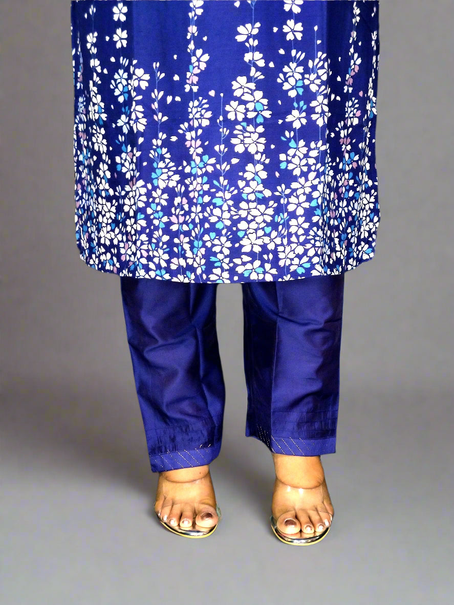 Neelam Three Piece Straight Cut Kurti Set