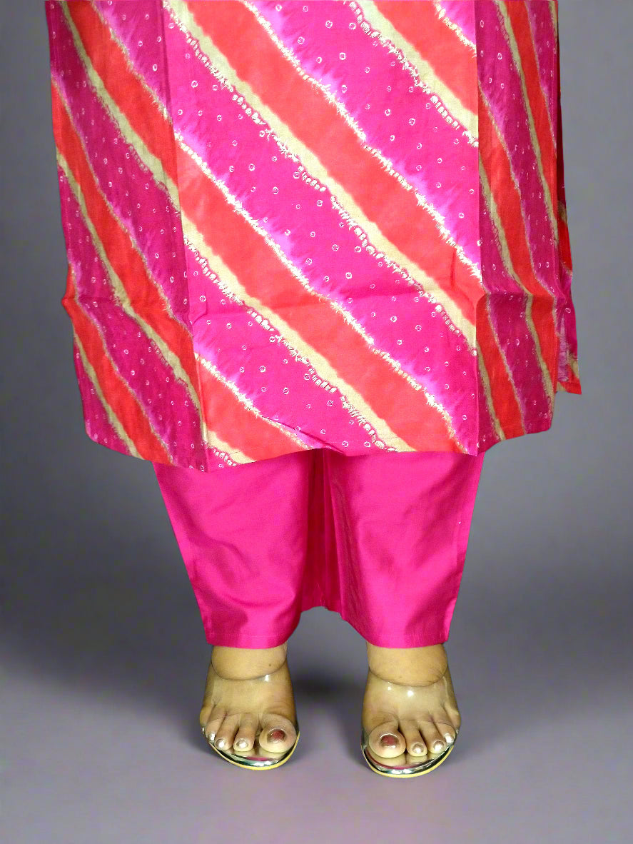 Saanvi Three Piece Straight Cut Kurti Set