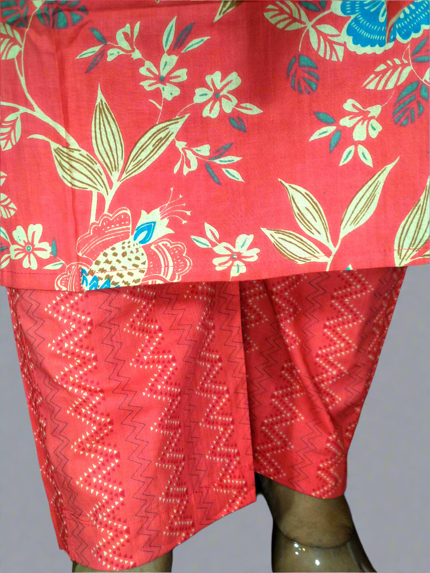 Saanvi Three Piece Straight Cut Kurti Set