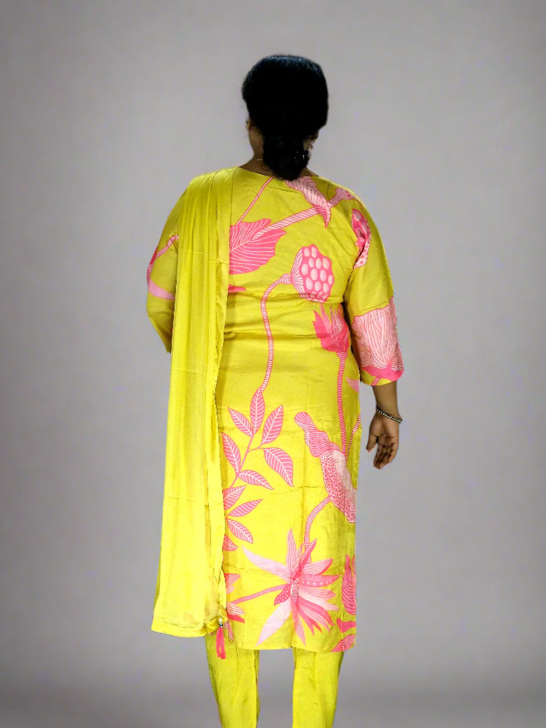 Taraana Three Piece Straight Cut Kurti Set