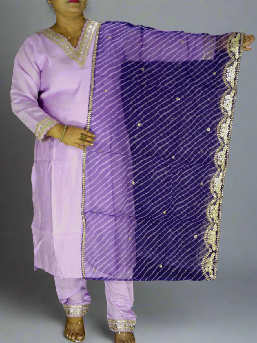 Madhura Three Piece Straight Cut Kurti Set