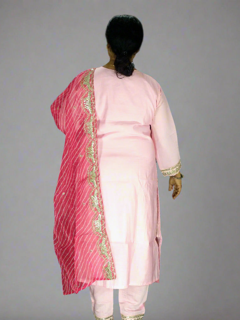 Saanvi Three Piece Straight Cut Kurti Set