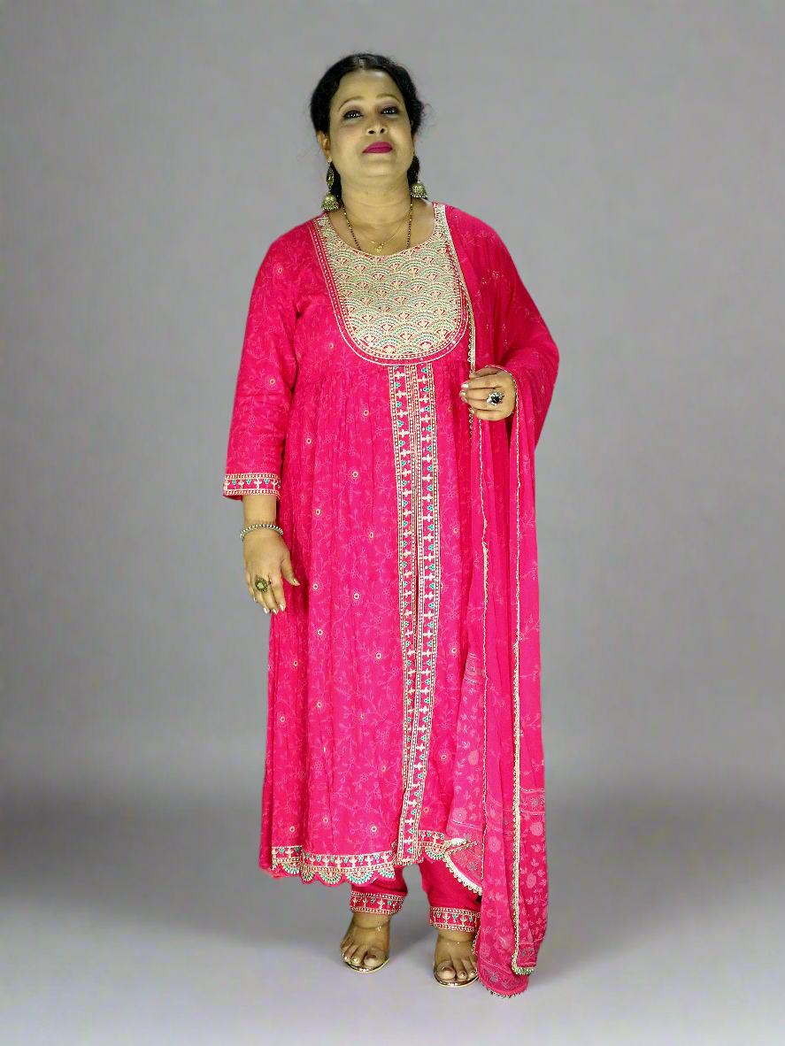 Devina Three Piece Naira Cut Kurti Set