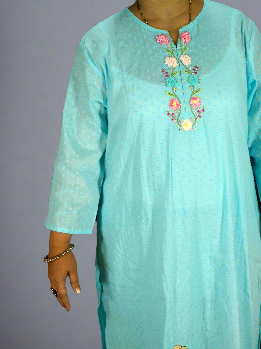 Vyoma Two Piece Straight Cut Kurti Set
