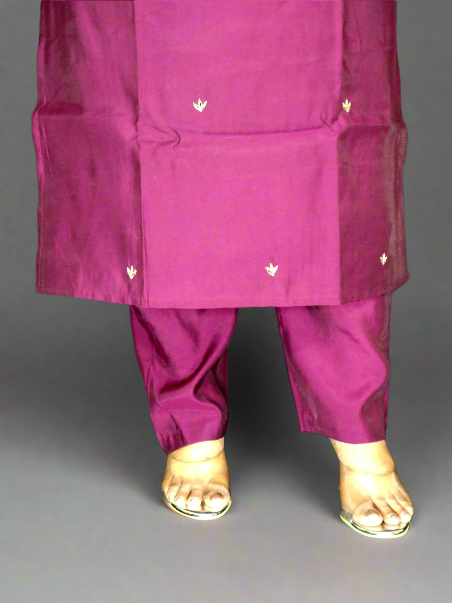 Esha Three Piece Straight Cut Kurti Set