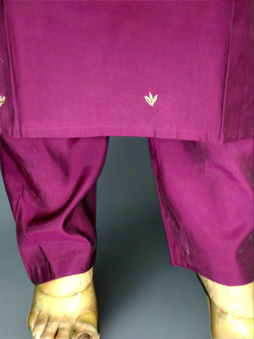 Esha Three Piece Straight Cut Kurti Set