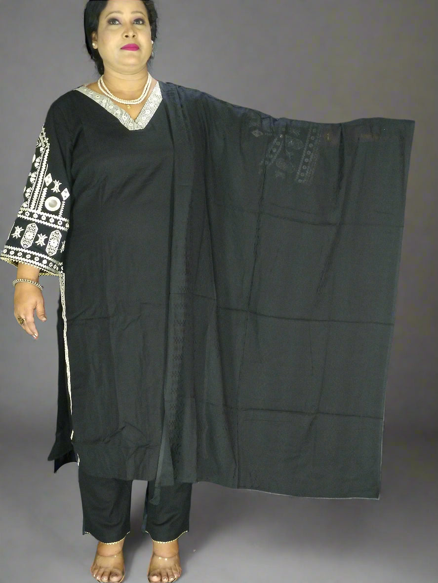 Shyam Three Piece Straight Cut Kurti Set