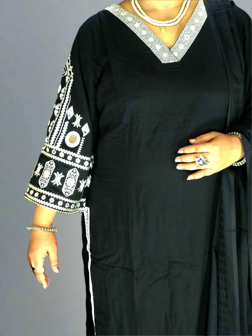 Shyam Three Piece Straight Cut Kurti Set
