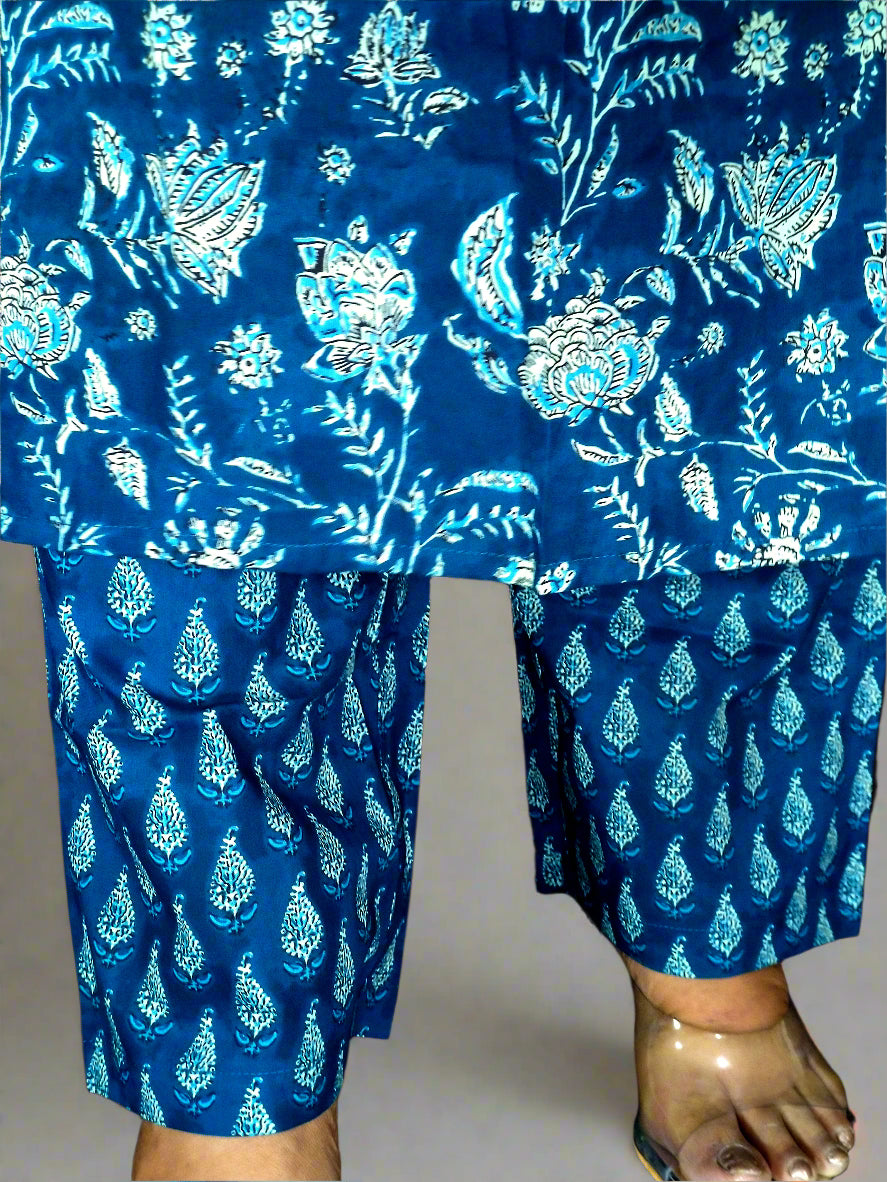 Neelam Three Piece Straight Cut Kurti Set