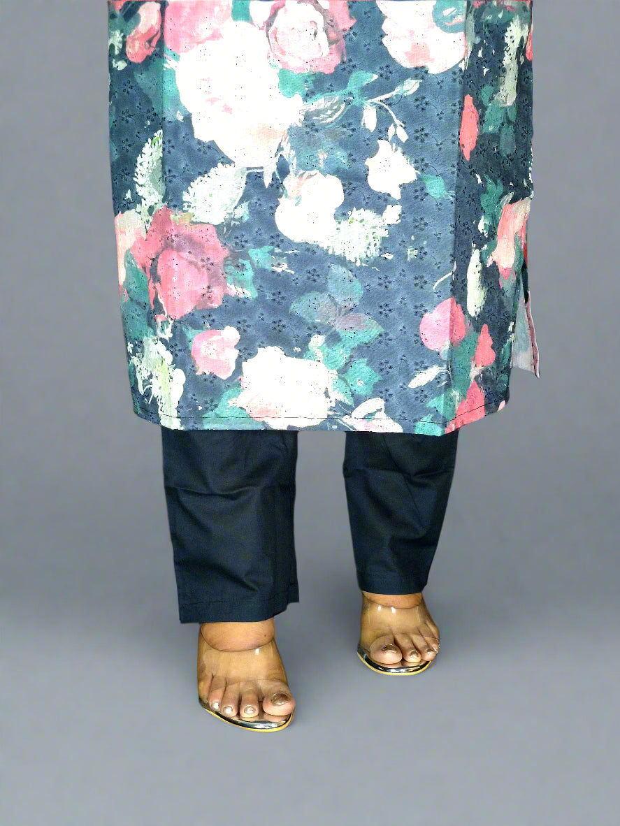 Shyam Three Piece Straight Cut Kurti Set