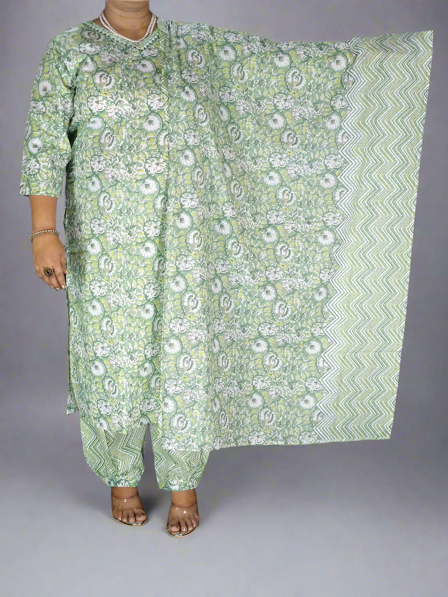Lavanya Three Piece Straight Cut Kurti Set