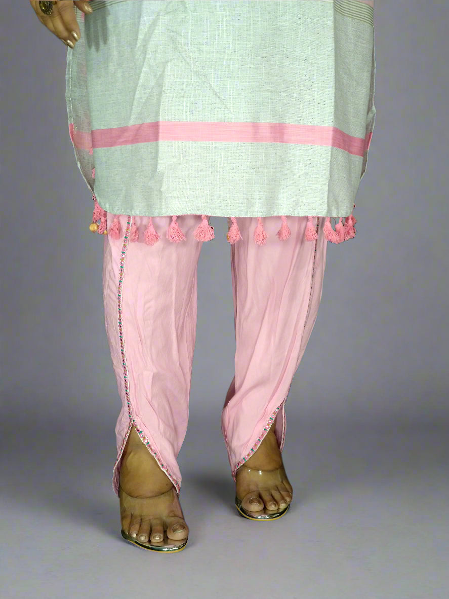 Saanvi Three Piece Straight Cut Kurti Set