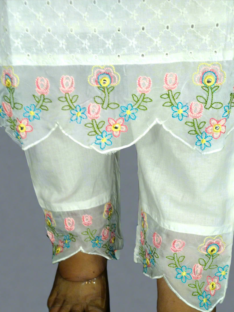 Ruhani Three Piece Straight Cut Kurti Set