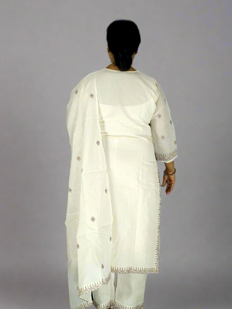 Ruhani Three Piece Straight Cut Kurti Set
