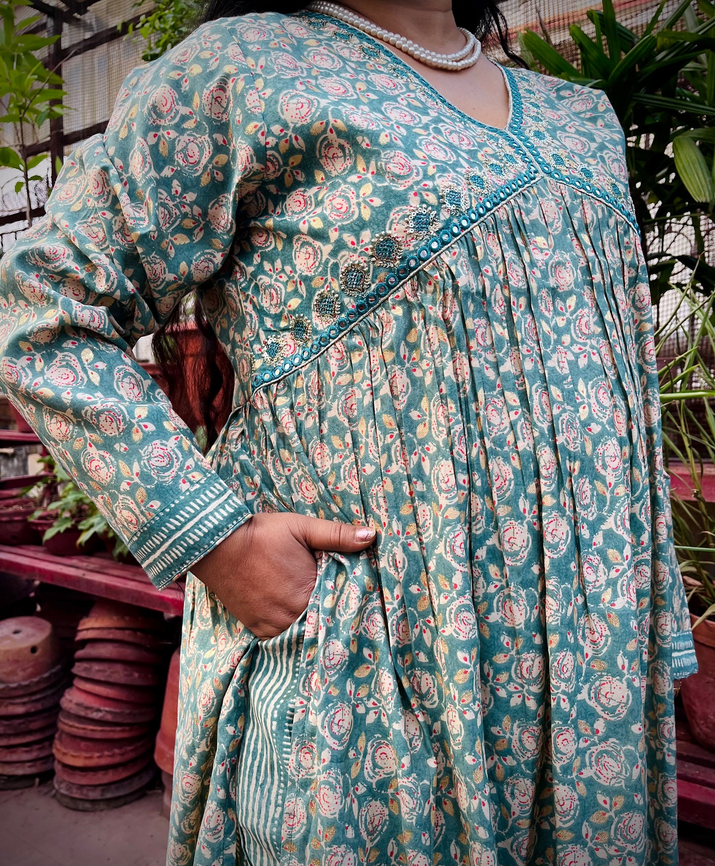 Ira Three Piece Aaliya Cut Kurti Set