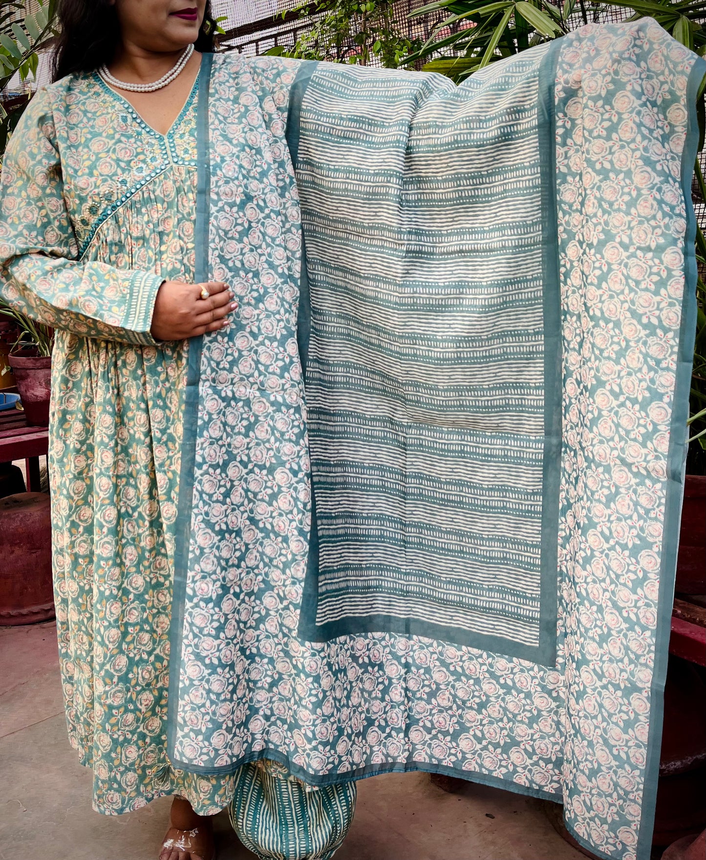 Ira Three Piece Aaliya Cut Kurti Set