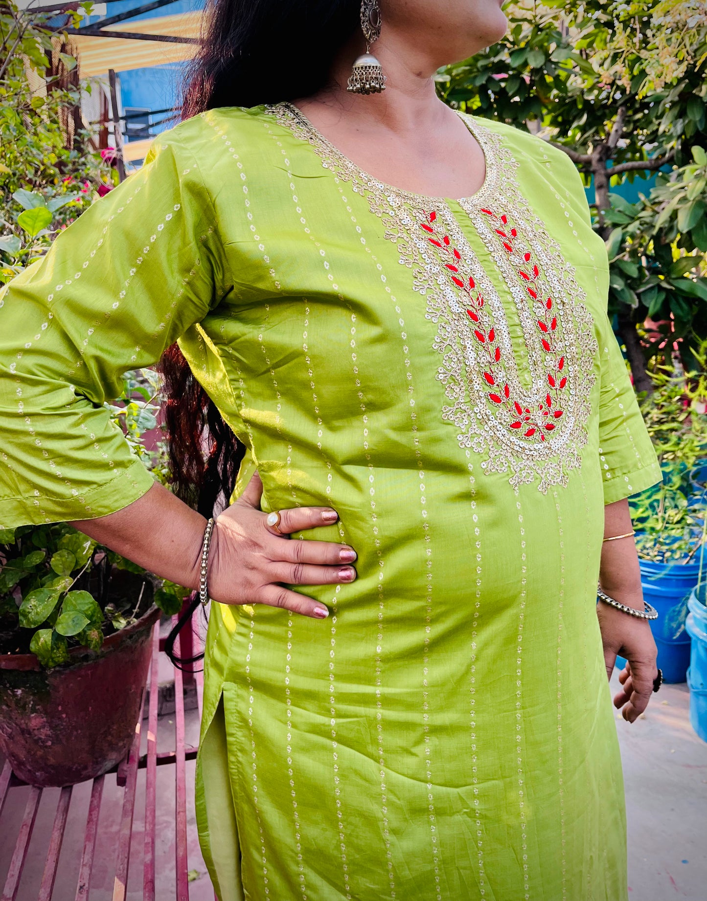 Lavanya Three Piece Straight Cut Kurti Set