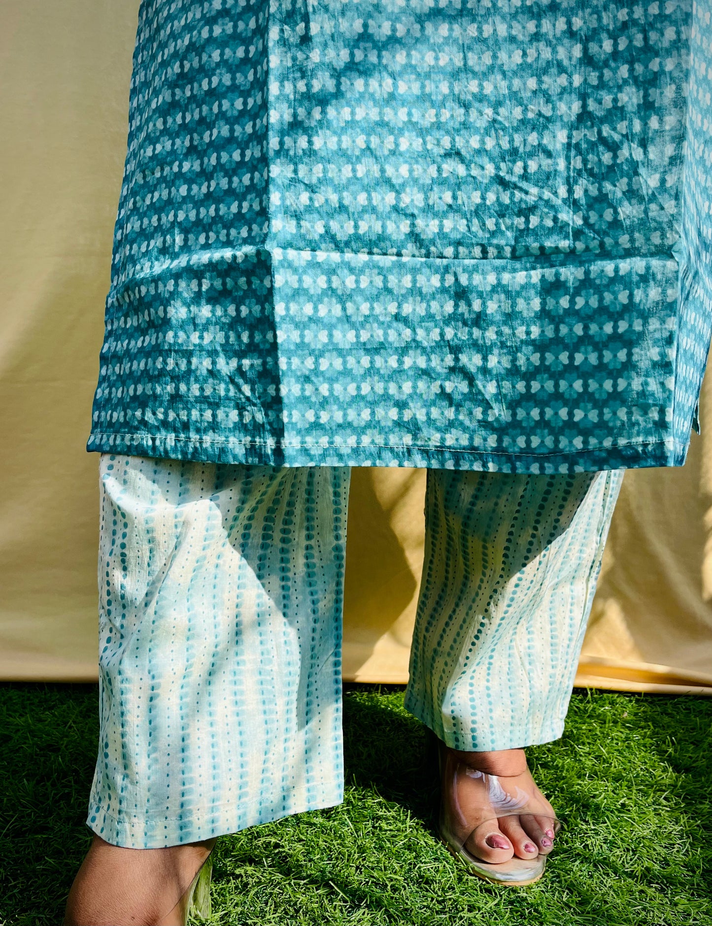 Ira Three Piece Straight Cut Kurti Set