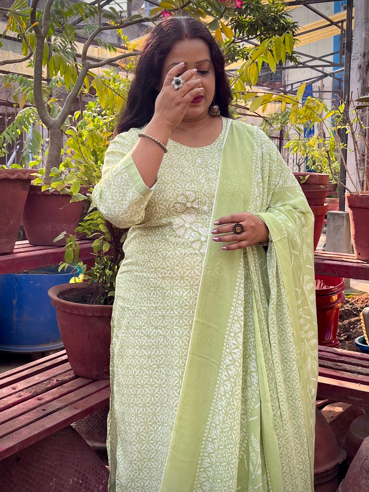 Lavanya Three Piece Straight Cut Kurti Set