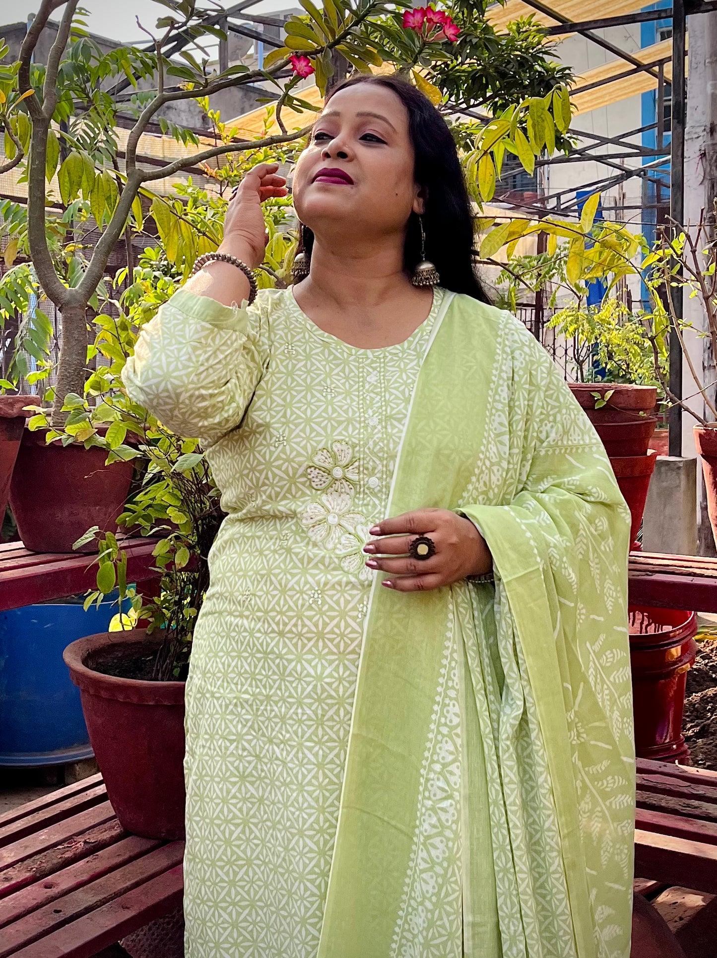 Lavanya Three Piece Straight Cut Kurti Set
