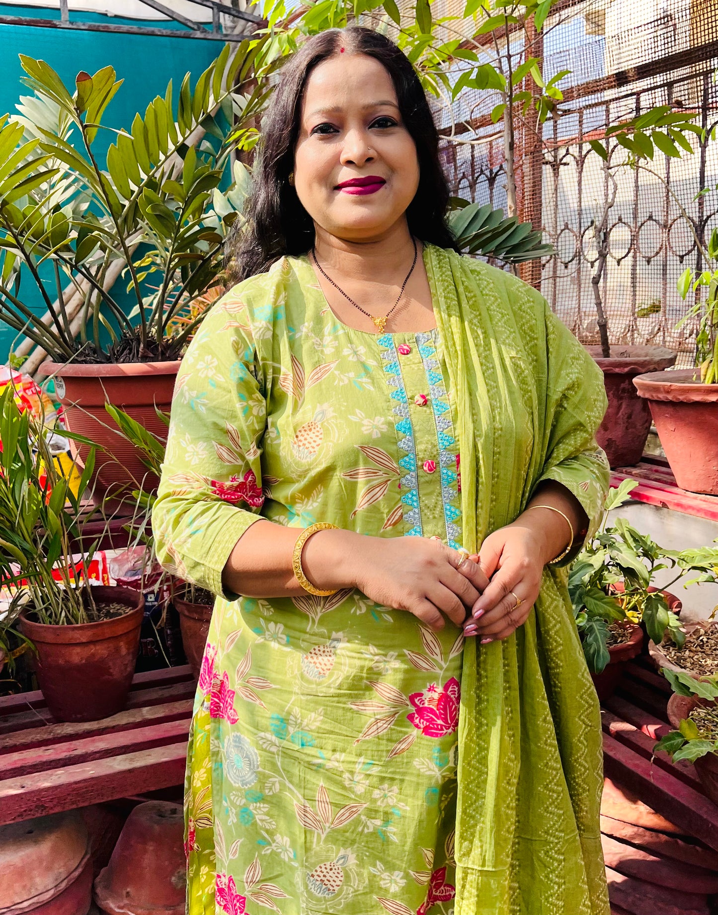 Ira Three Piece Straight Cut Kurti Set
